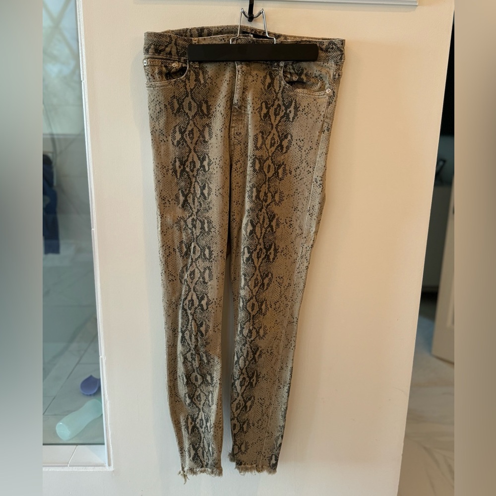 Zara Snakeskin Jeans